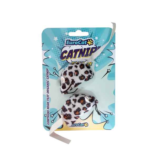 EuroCat Kedi Oyuncağı Leopar Fare 2 Li