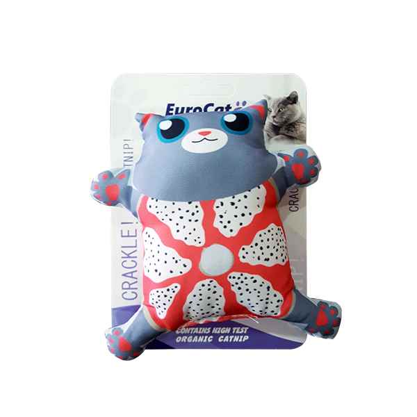 EuroCat Kedi Oyuncağı Yastık Gri Kedi 13 cm