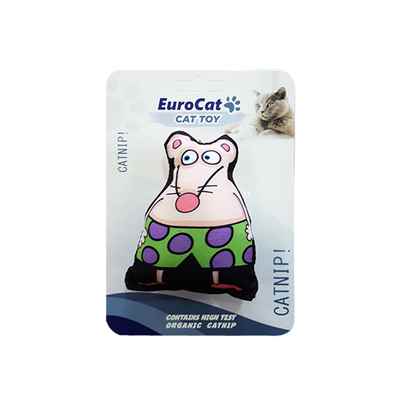 EuroCat Kedi Oyuncağı Süper Fare Beyaz 9,5 cm