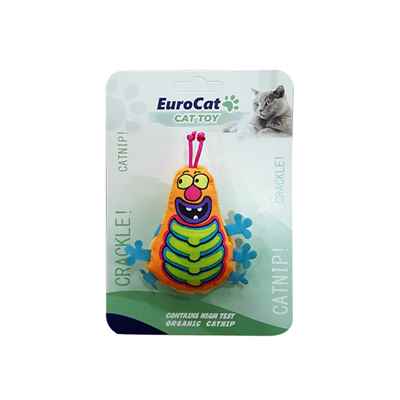 EuroCat Kedi Oyuncağı Turuncu Tırtıl 9,5 cm