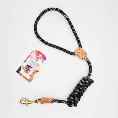 EuroDog Köpek Uzatma Reflektörlü  8mmx120cm Siyah