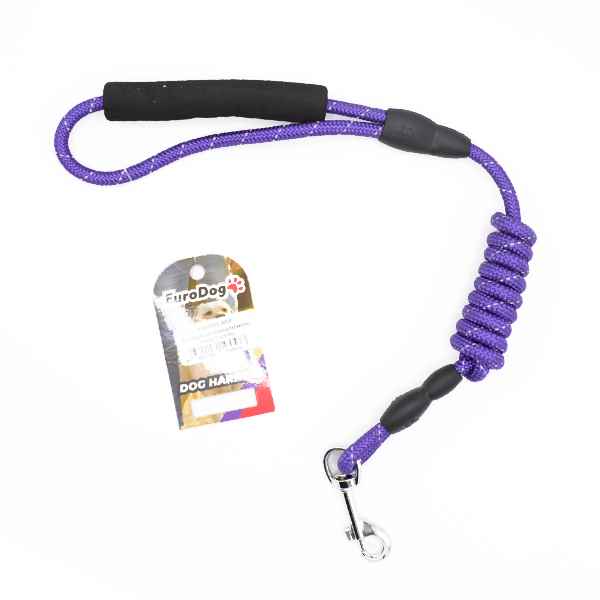EuroDog Köpek Uzatma Reflektörlü  8mmx120cm Mor