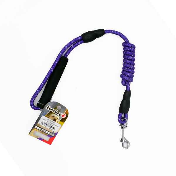 EuroDog Köpek Uzatma Reflektörlü 8mmx120cm Mor