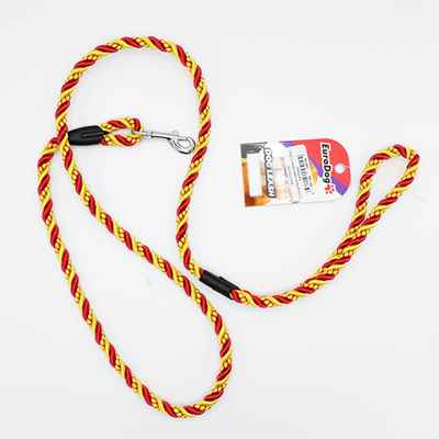 EuroDog Köpek Uzatma 8mm x 120cm Sarı Kırmızı