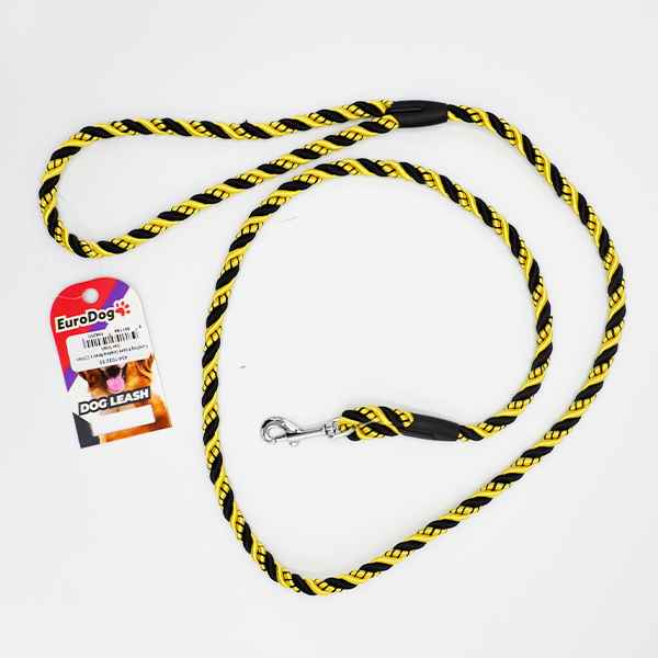 EuroDog Köpek Uzatma 8mm x 120cm Sarı Siyah