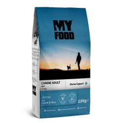 My Food Kuzulu Pirinçli Küçük Irk Yetişkin Köpek Maması Derma Support 2,5 Kg