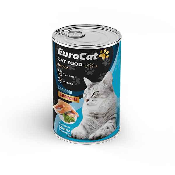 EuroCat Kedi Konservesi Somonlu 415 Gr