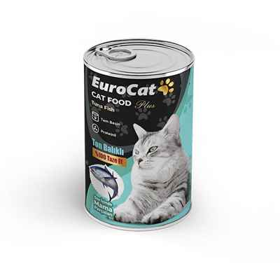 EuroCat Ton Parça Etli Ytş. Kedi Konserve 400 Gr