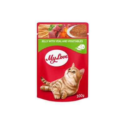 My Love Jöle İçinde Dana Etli Ve Sebzeli Pouch Kedi Maması 100 Gr