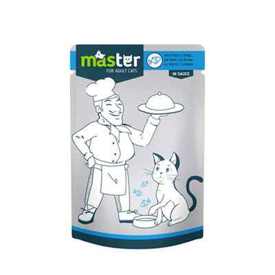 Master Balıklı Pouch Kedi Maması 80 Gr.