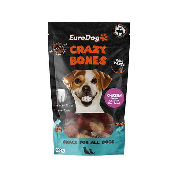 EuroDog Chicken Dumbbell 2.5" Köp.Öd. 100Gr