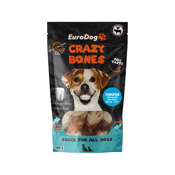 EuroDog Chick.Wrap.Knot.Bone 2,5" Köpek Ödül 100Gr