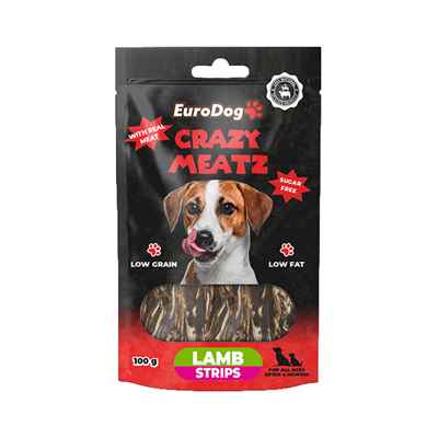 EuroDog Lamb Strips Köpek Ödül 100 Gr