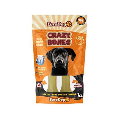 EuroDog Crazy Bone Pres Kemik 12 cm 2 Li