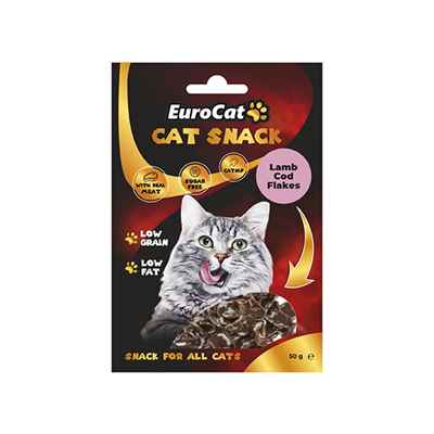 EuroCat Lamb Cod Flakes Kedi Ödül 50 Gr