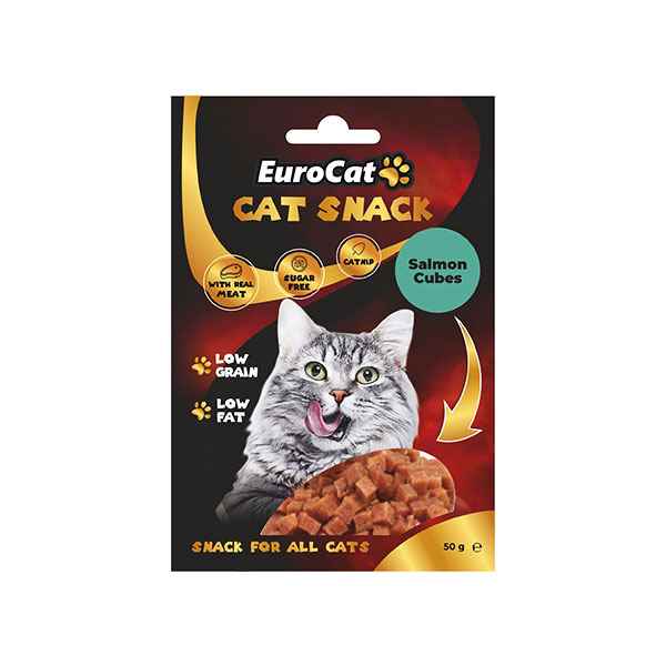 EuroCat Salmon Cubes Kedi Ödül 50Gr