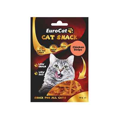 EuroCat Chicken Strips Kedi Ödül 50Gr