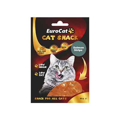EuroCat Salmon Strips Kedi Ödül 50Gr