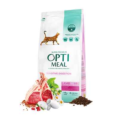 Optimeal Kuzu Etli Sensitive Digestion Kedi Maması 10 Kg