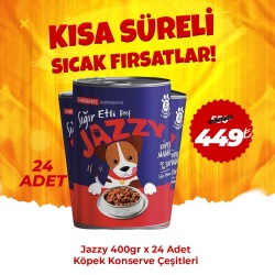 Dardanel Jazzy 400gr x 24 Adet Köpek Konserve Çeşitleri
