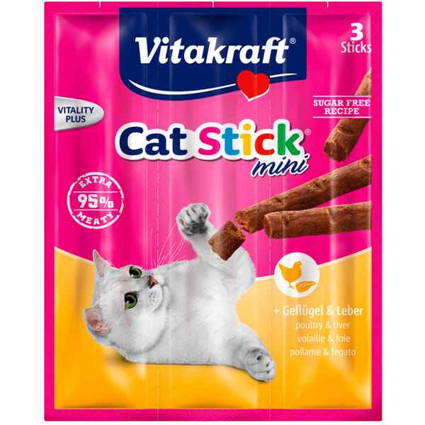 Vitakraft Cat Stick Kümes Hayvanlu ve Ciğer 3ad 18gr