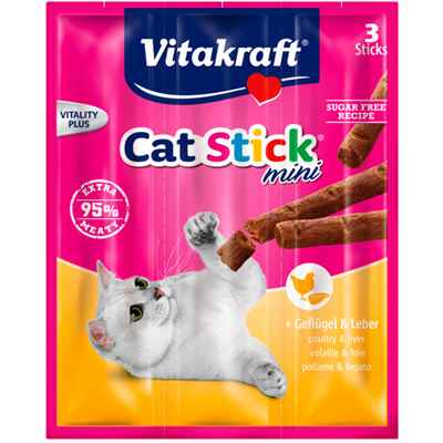 Vitakraft Cat Stick Kümes Hayvanlu ve Ciğer 3ad 18gr