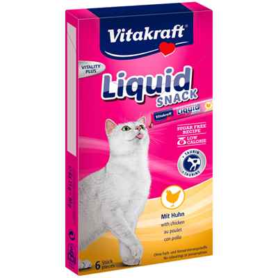 Vitakraft Kedi Sıvı Ödül Tavuk+Taurine 90gr 11