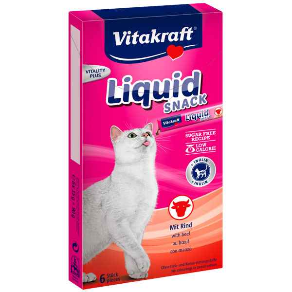 Vitakraft Kedi Sıvı Ödül Sığır Eti+Inulin 90gr 11