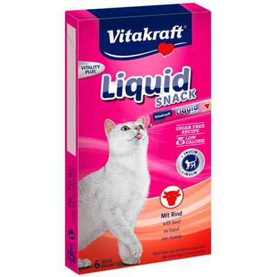 Vitakraft Kedi Sıvı Ödül Sığır Eti+Inulin 90gr 11