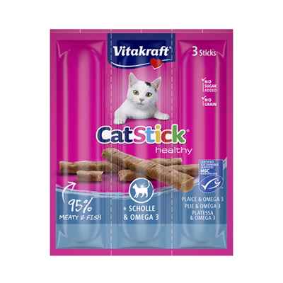 Vitakraft Cat Stick 18g 3x6 Balık-Omega