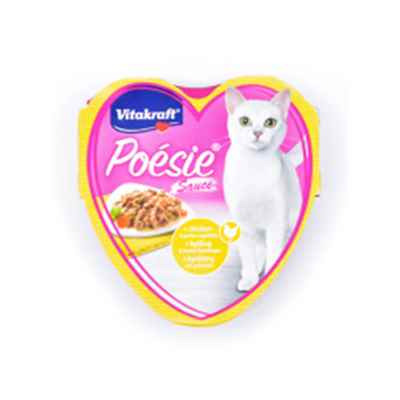 Vitakraft Poesie Yaş Kedi Maması Tavuk+Bahçe Sebzeli 85g