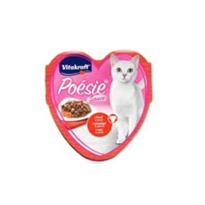 Vitakraft Poesie Yaş Kedi Maması Sığır+Havuçlu 85g