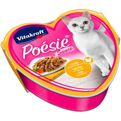 Vitakraft Poesie Yaş Kedi Mama Tavuk+Sebze 85g