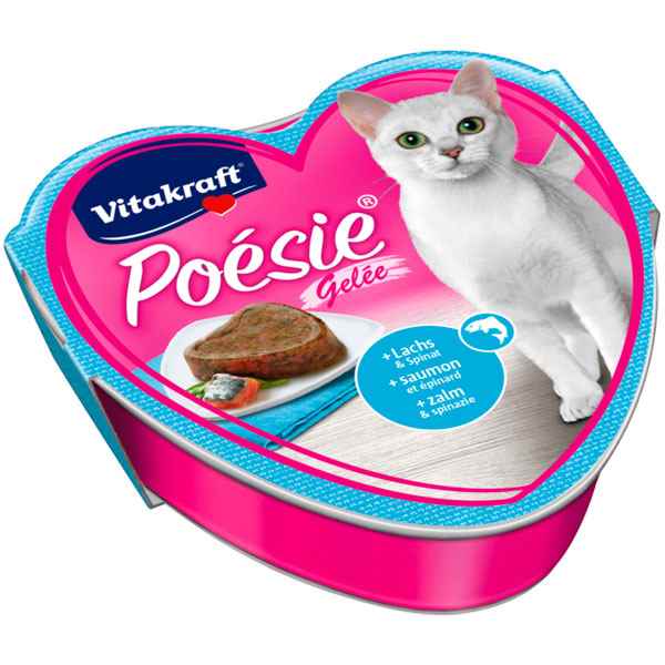Vitakraft Poesie Yaş Kedi Maması Somon+ıspnk 85g