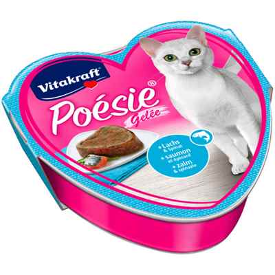 Vitakraft Poesie Yaş Kedi Maması Somon+ıspnk 85g