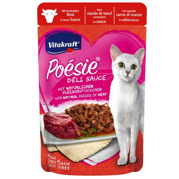 Vitakraft Poesie Deli Sauce Pouch Kedi Maması Biftekli 85 G