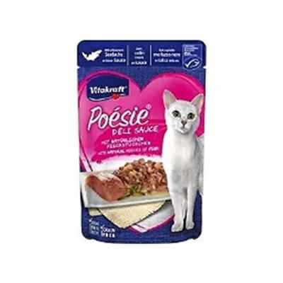 Vitakraft Poesie Yaş Kedi Maması Kömür Balıklı 85g