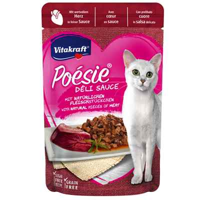 Vitakraft Poesie Deli Sauce Pouch Kedi Maması Yürekli 85 G