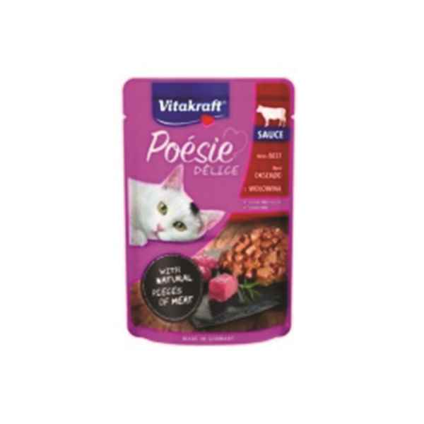 Vitakraft Poesie Delisauce Yaş Kedi Maması Sığır Etli 85g