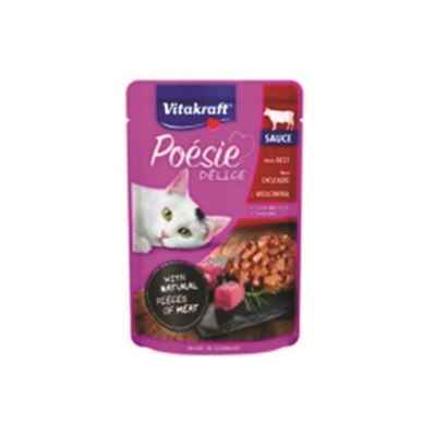 Vitakraft Poesie Delisauce Yaş Kedi Maması Sığır Etli 85g