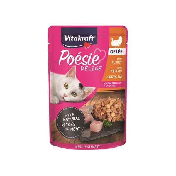 Vitakraft Poésie DéliGelee Kedi Maması Hindili 85g