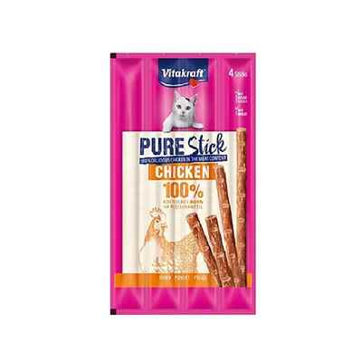 Vitakraft Pure Stick Tavuklu Kedi Ödülü 4x5g