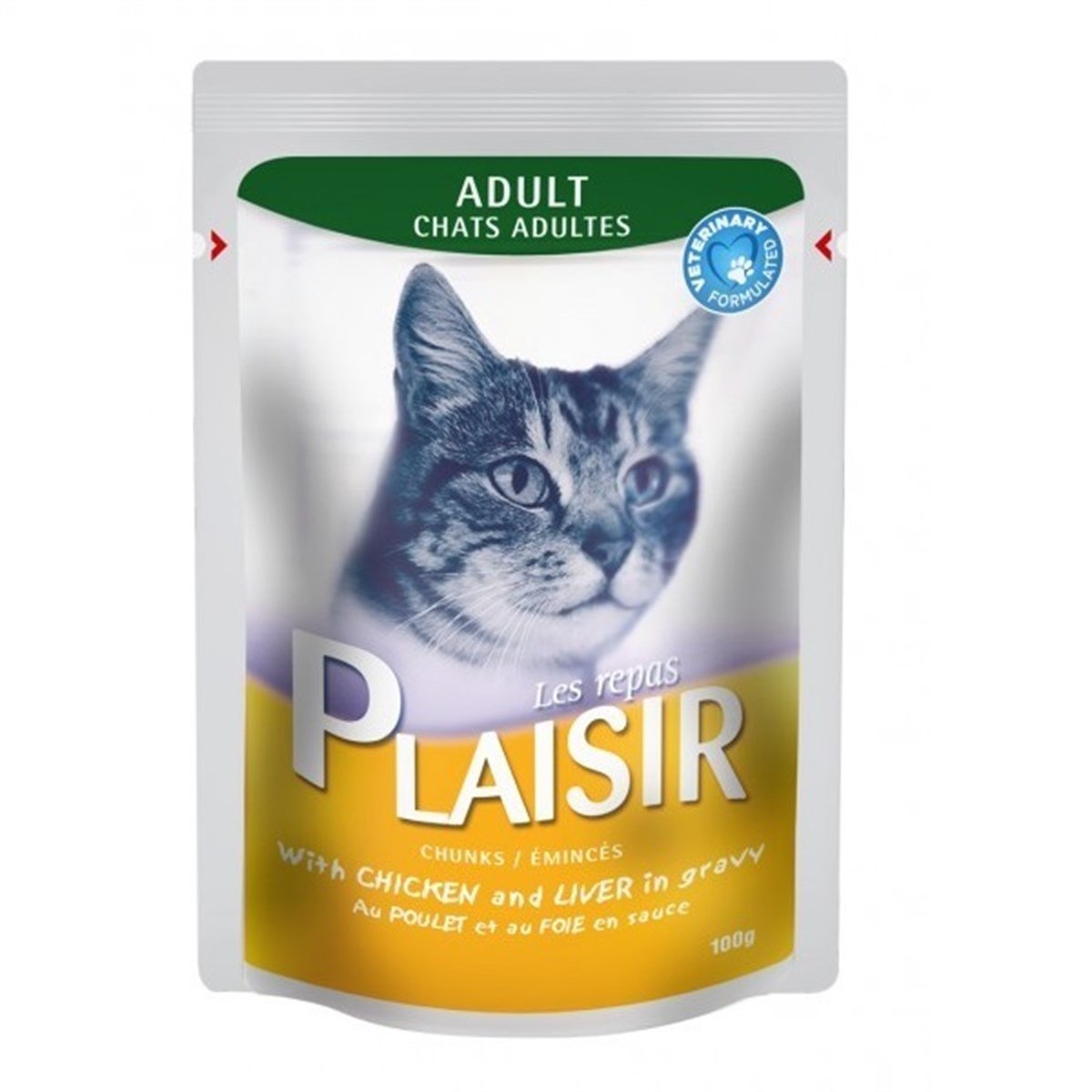 Plaısır Tavuklu Ve Cigerli Yetişkin Pouch Kedi Konservesi 100 Gr