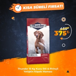 Thunder 15 Kg Kuzu Etli & Pirinçli Yetişkin Köpek Maması