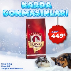 King 15 Kg Kuzu Etli Yetişkin Kedi Maması