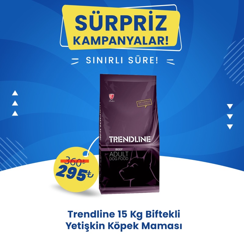 Trendline Biftekli Yetişkin Köpek Maması 15 Kg 