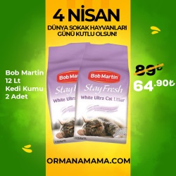 Bob Martin 12 Lt x 2 Adet Kedi Kumu