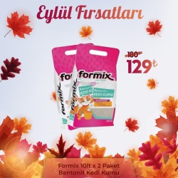 Formix Topaklanan Kedi Kumu Çeşitleri 2 x 10lt