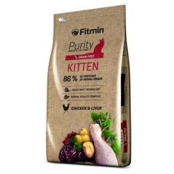 Fitmin Purity Kitten Tavuk Ve Ciğerli Tahılsız Yavru Kedi Maması 1,5 Kg