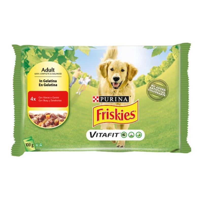 Friskies Sığır Etli Havuçlu 4 Al 3 Öde Yaş Köpek Maması